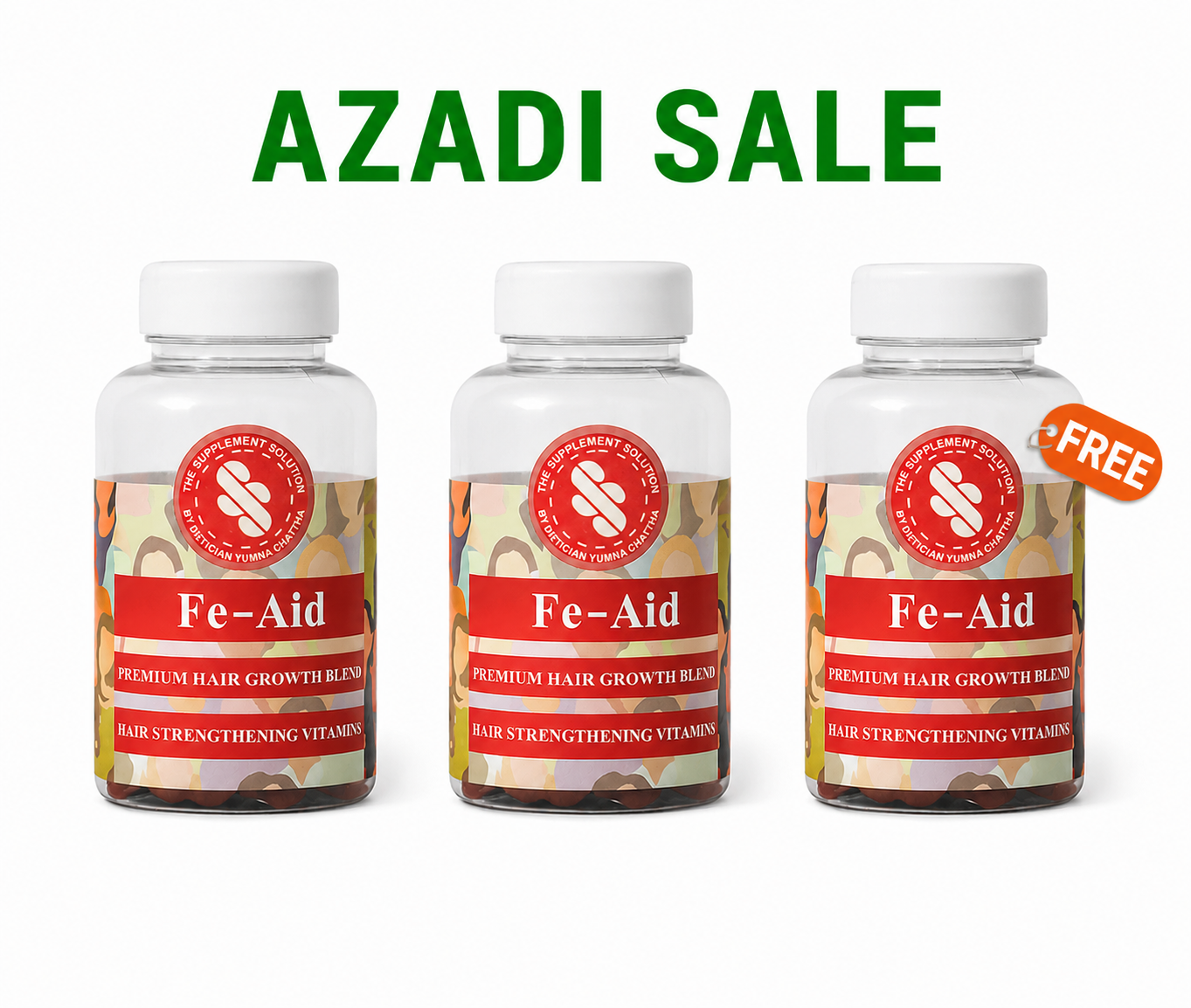 Buy 2 Fe-Aid (Hair Vitamin) Get 1 FREE