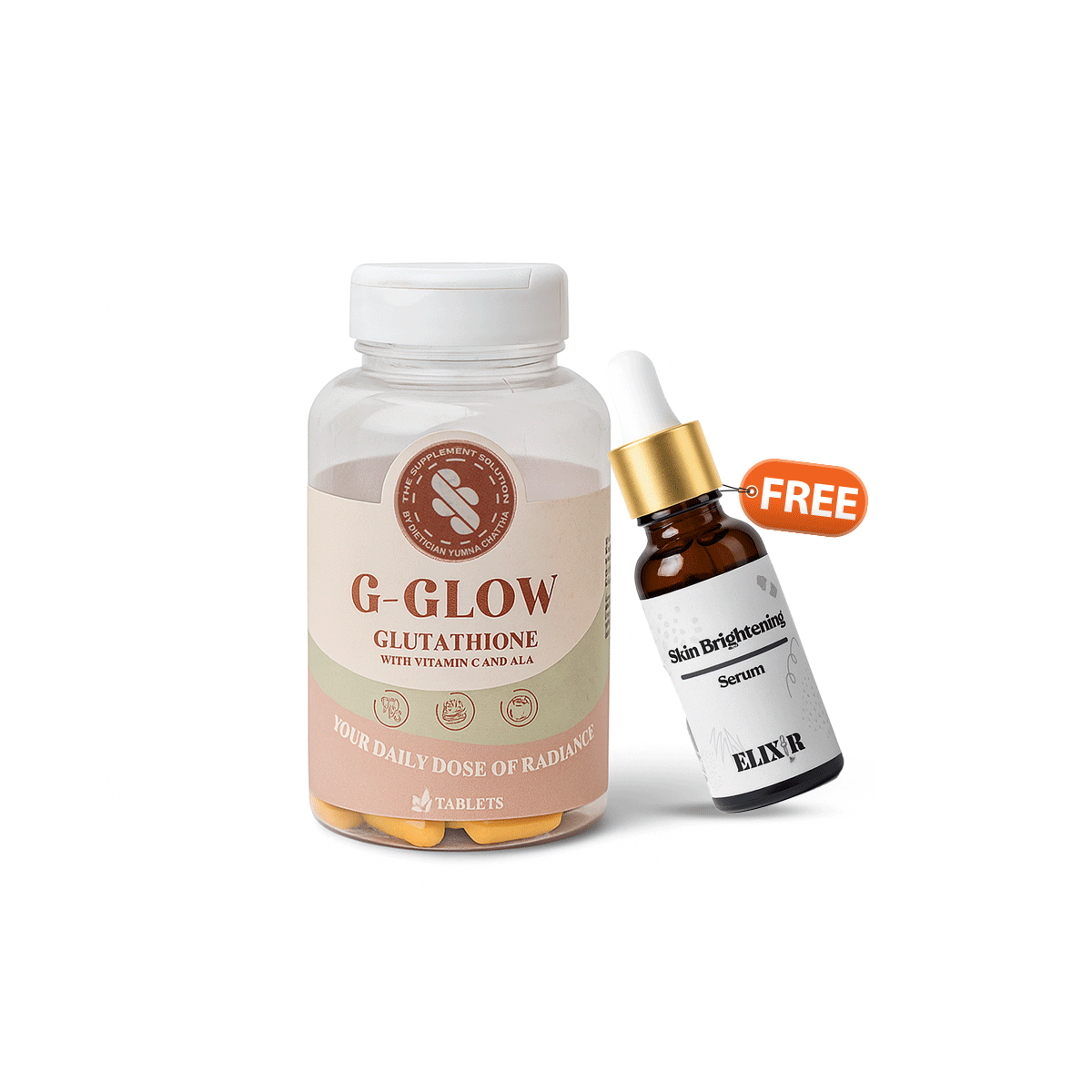 G-Glow Glutathione + Free Serum The Supplements Solution G-Glow Glutathione + Free Serum The Supplements Solution