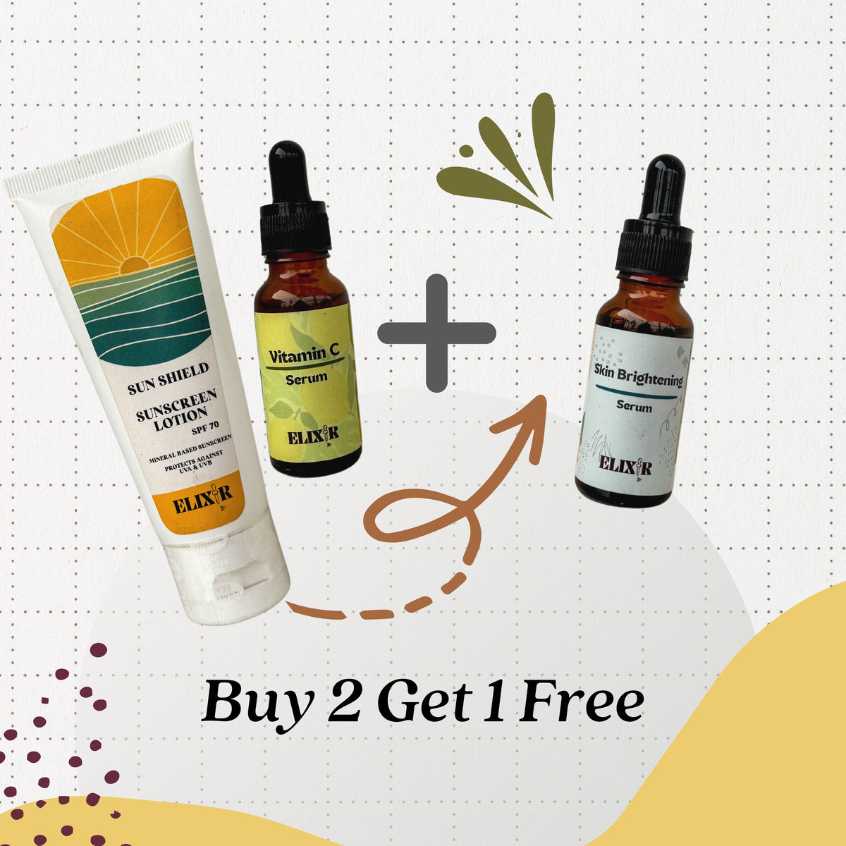 SunShield Sunblock + Vitamin C Serum with Skin Brightening Serum (free)