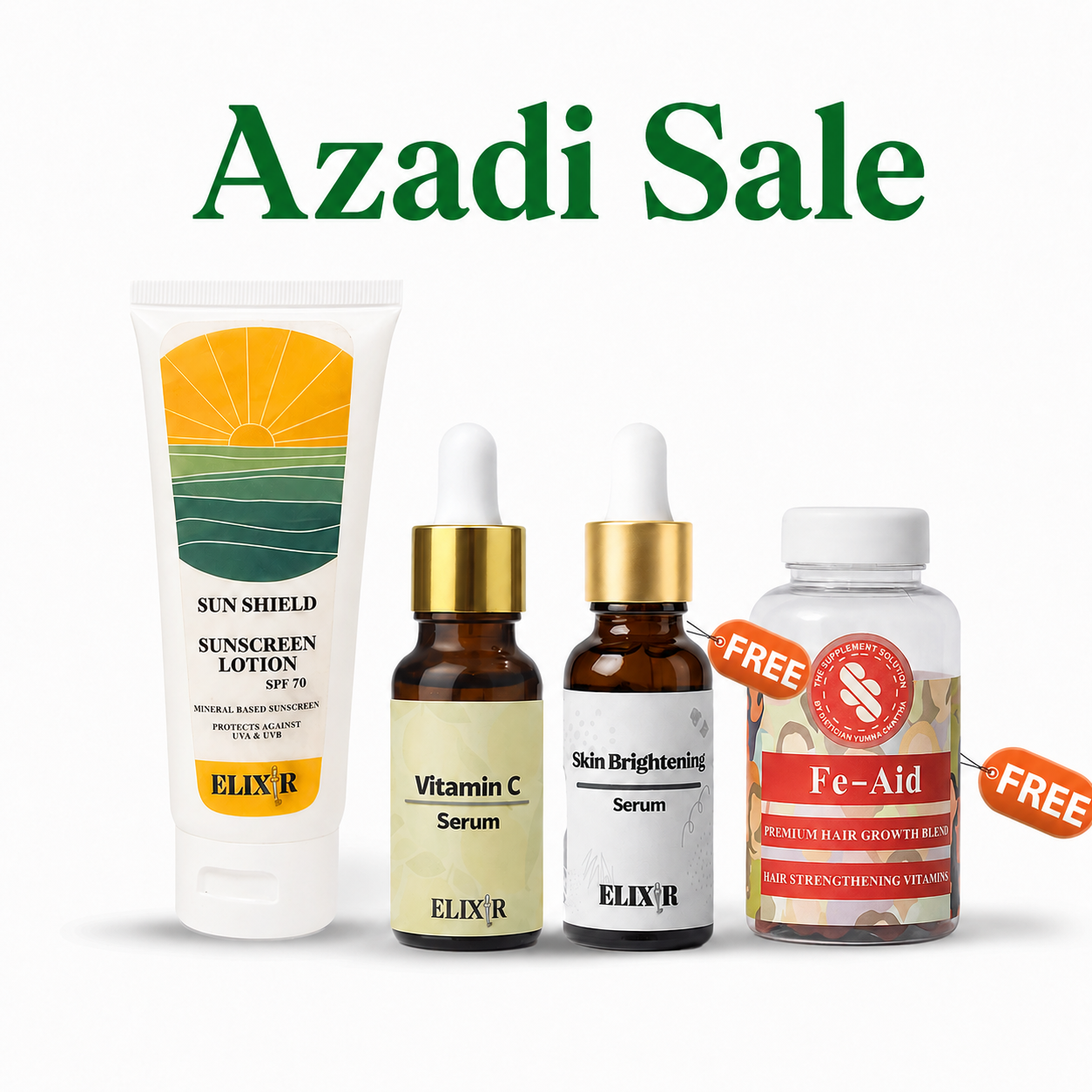 Buy Skin Care Bundle Get Fe-Aid FREE